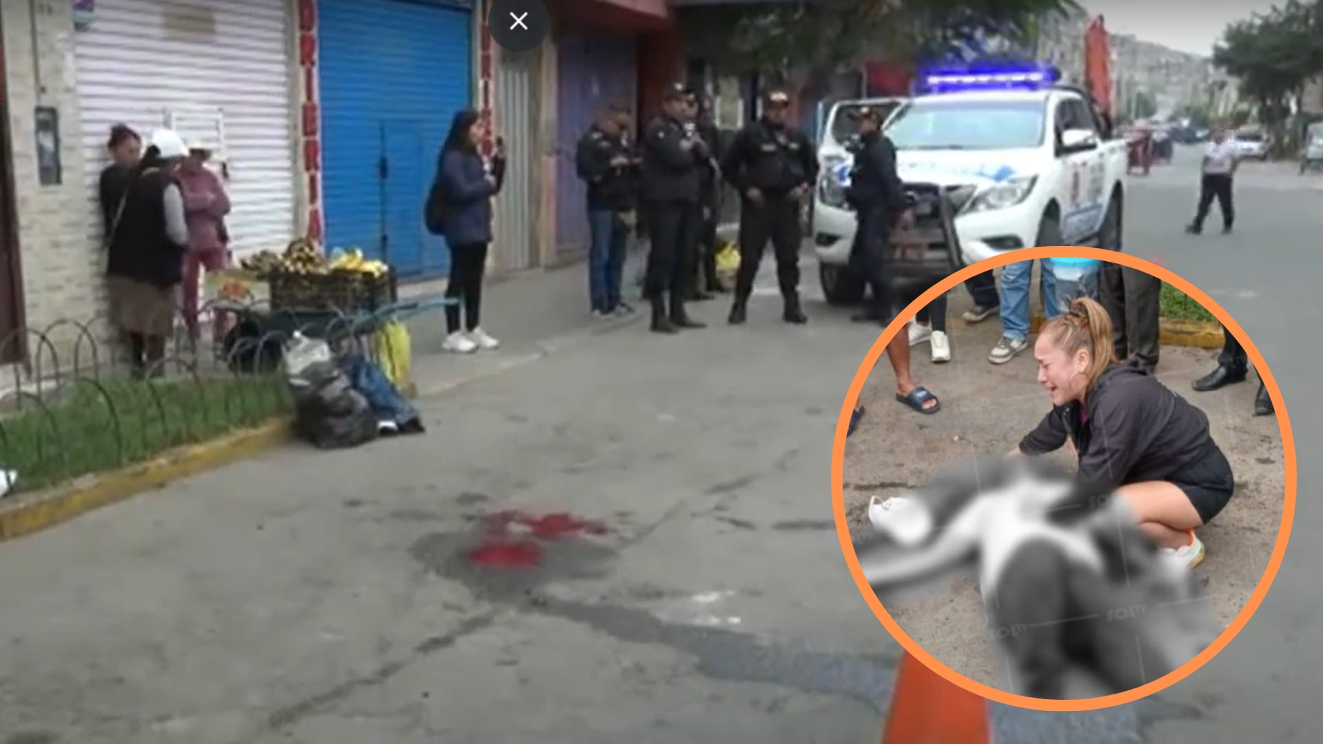 En la cuadra 13 de la calle Micaela Bastidas, un hombre fue baleado mientras descargaba mercancía, resaltando la gravedad de la situación. (Composición: Infobae /captura/ Sol TV)