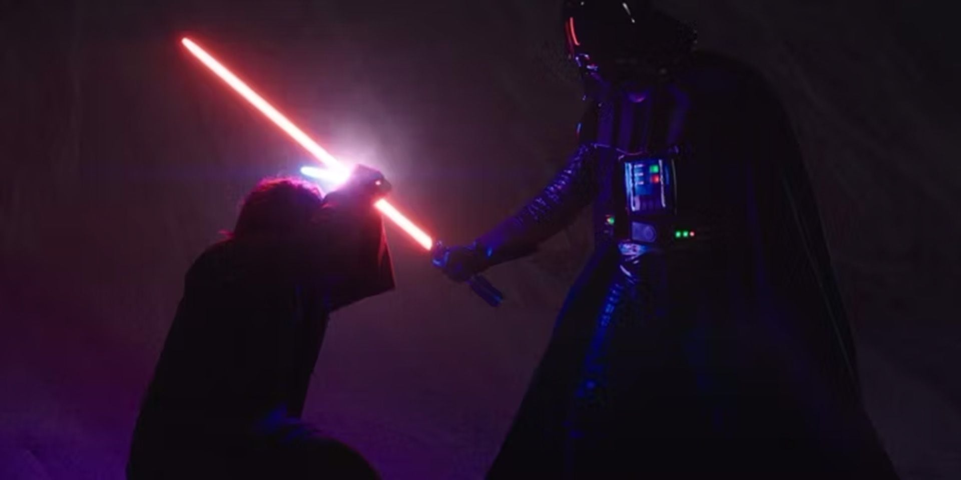 Darth Vader luchando con los Jedis