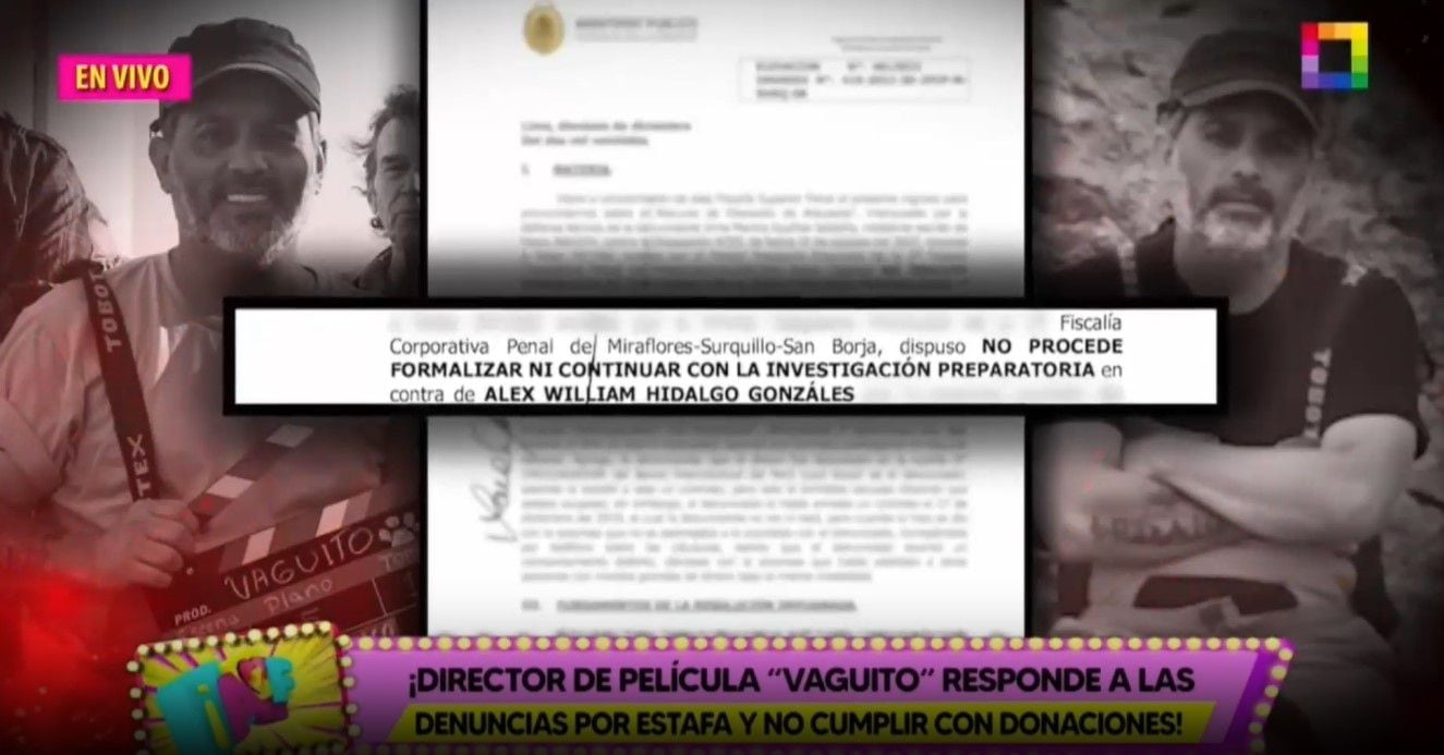 Director de ‘Vaguito’ responde a acusaciones de incumplimiento en donaciones a albergues. (Captura: Amor y fuego)