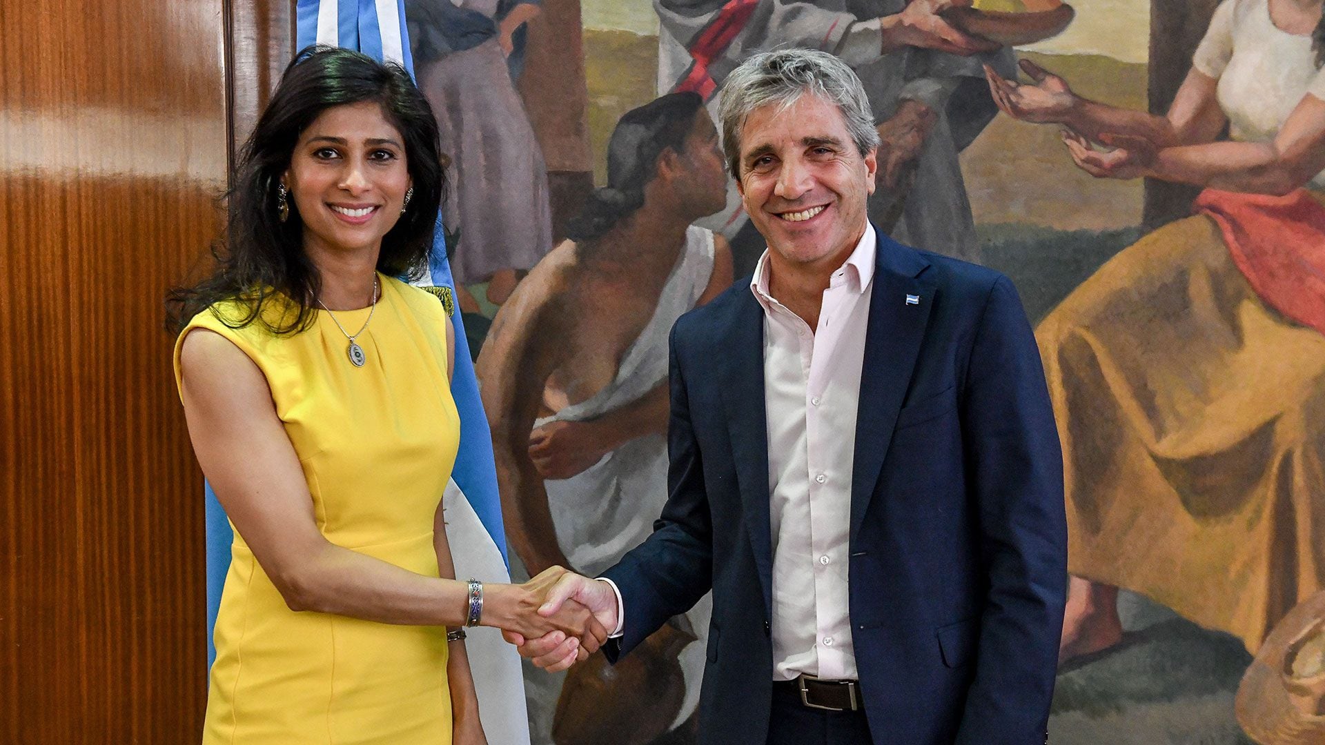 Luis Caputo Gita Gopinath FMI