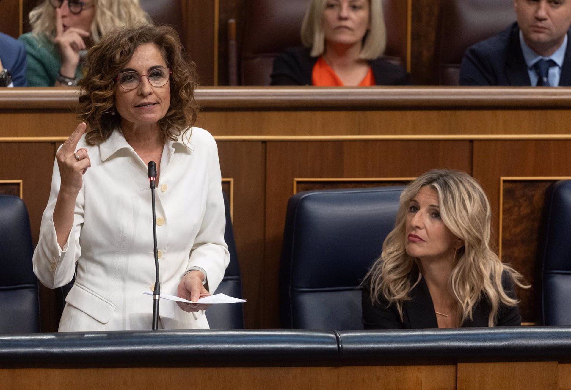 María Jesús Montero durante una sesión del Congreso (Eduardo Parra/Europa Press)
