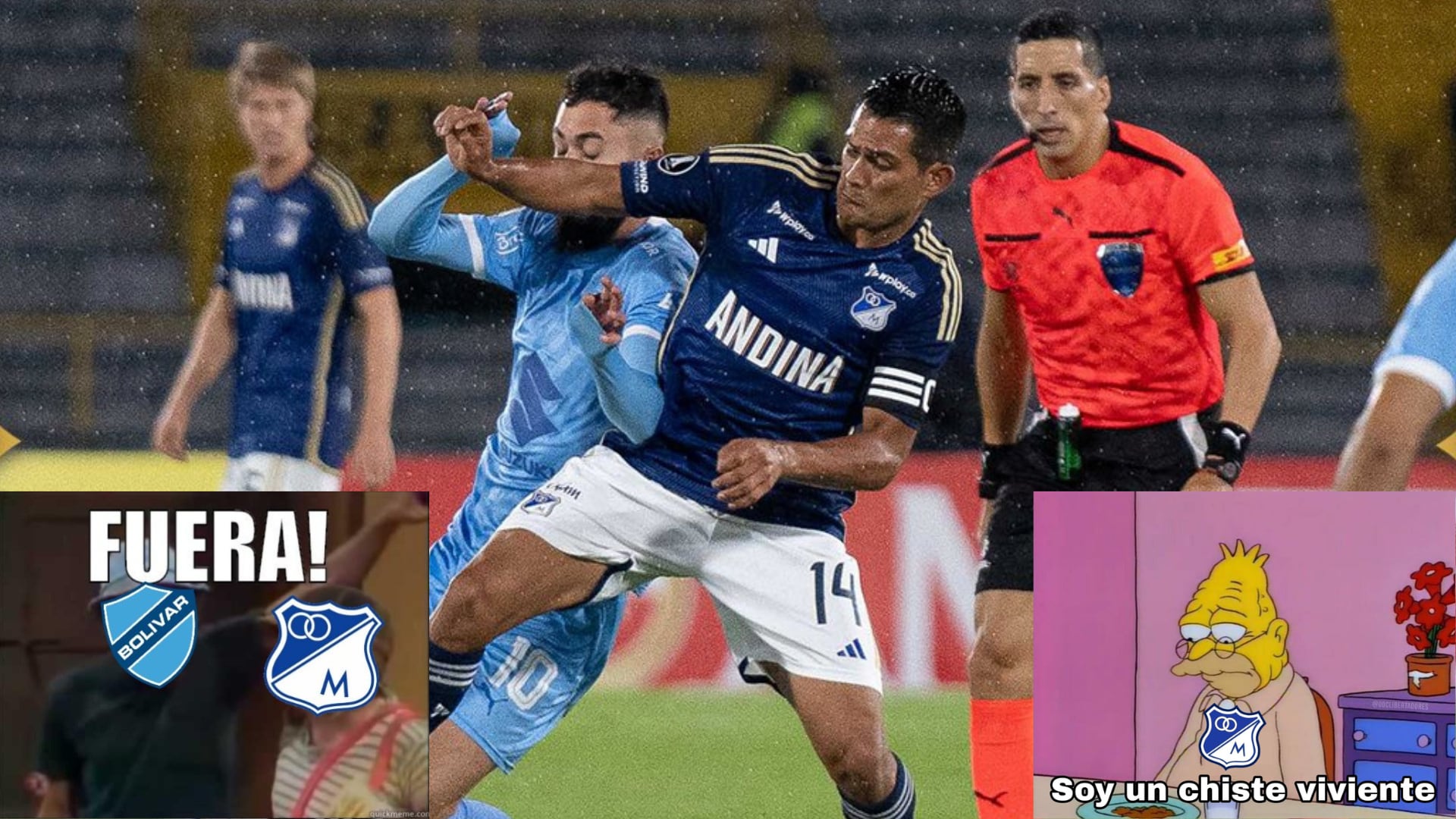 Los mejores memes que dejó el empate 1-1 entre Millonarios y Bolívar por la fecha 4 de la Copa Libertadores - crédito @MillosFCoficial/X