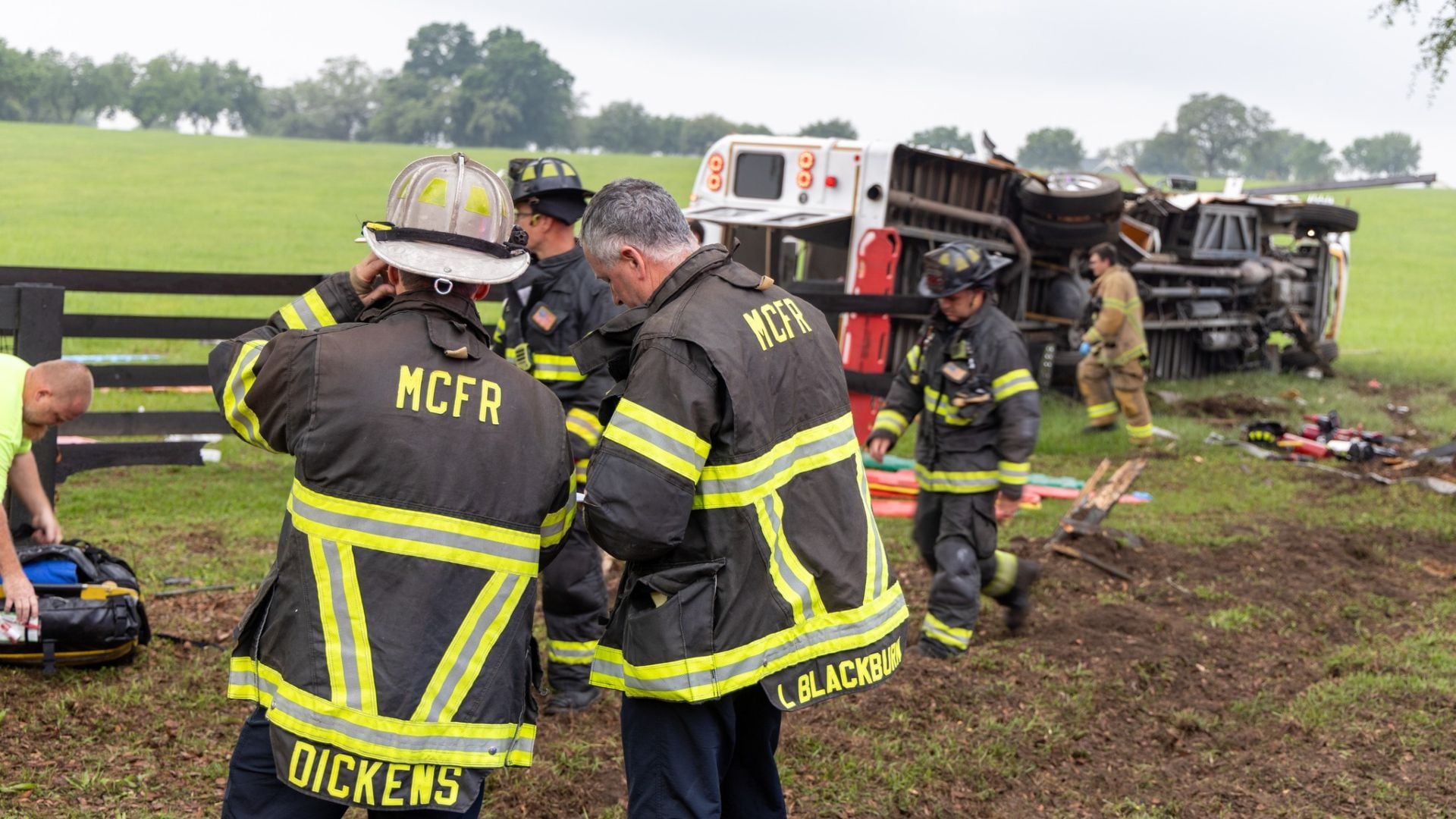 El departamento de Bomberos local acudió como primer respondiente al siniestro. (Marion County Fire Rescue)