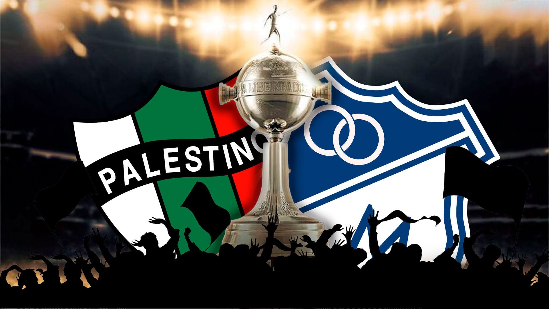 Millonarios vs. Palestino es el partido de la quinta fecha de la Copa Libertadores que podría sentenciar el grupo E - crédito Ilustración Infobae Colombia