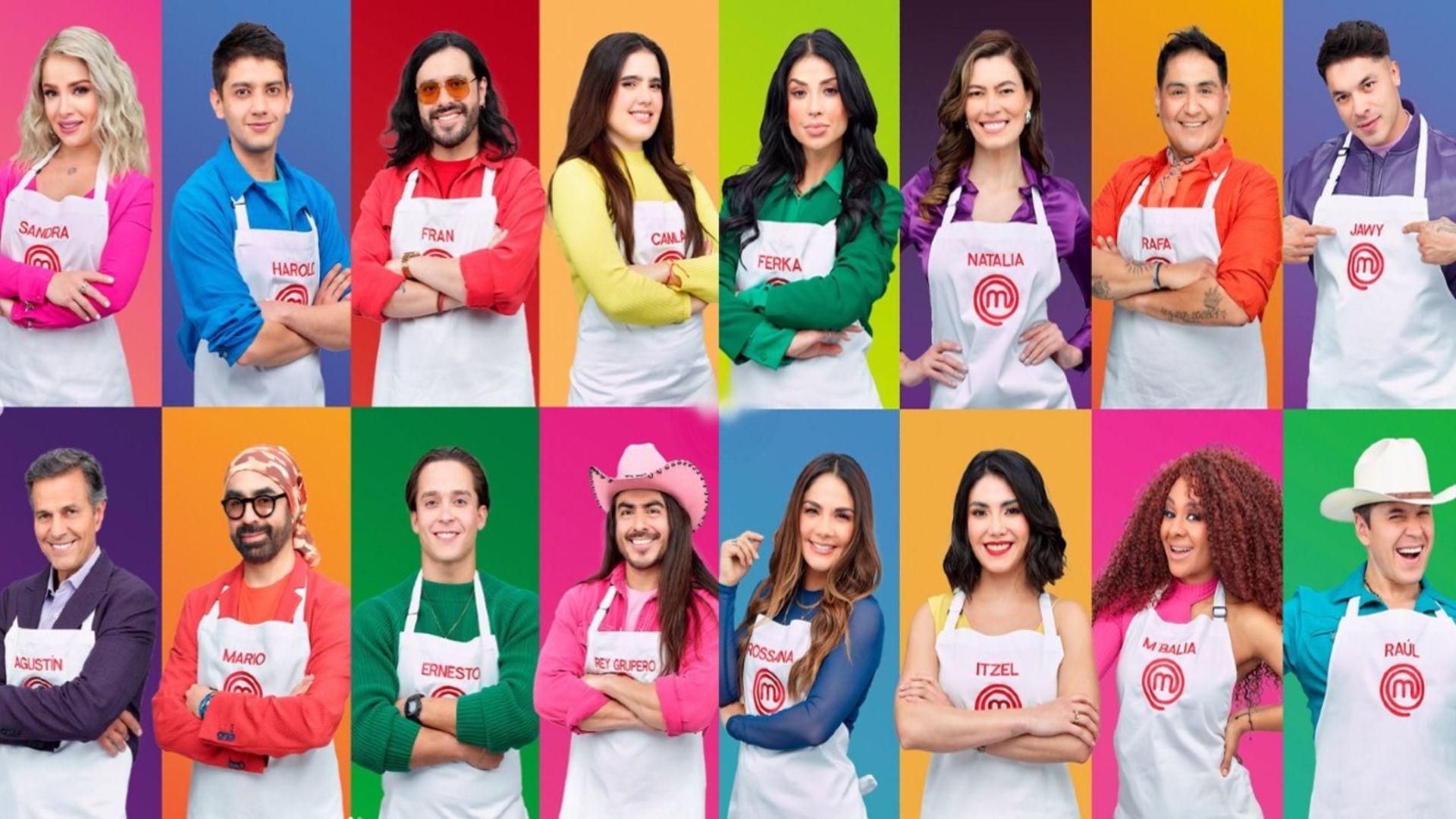 Elenco de la cuarta temporada de MasterChef Celebrity México 2024.