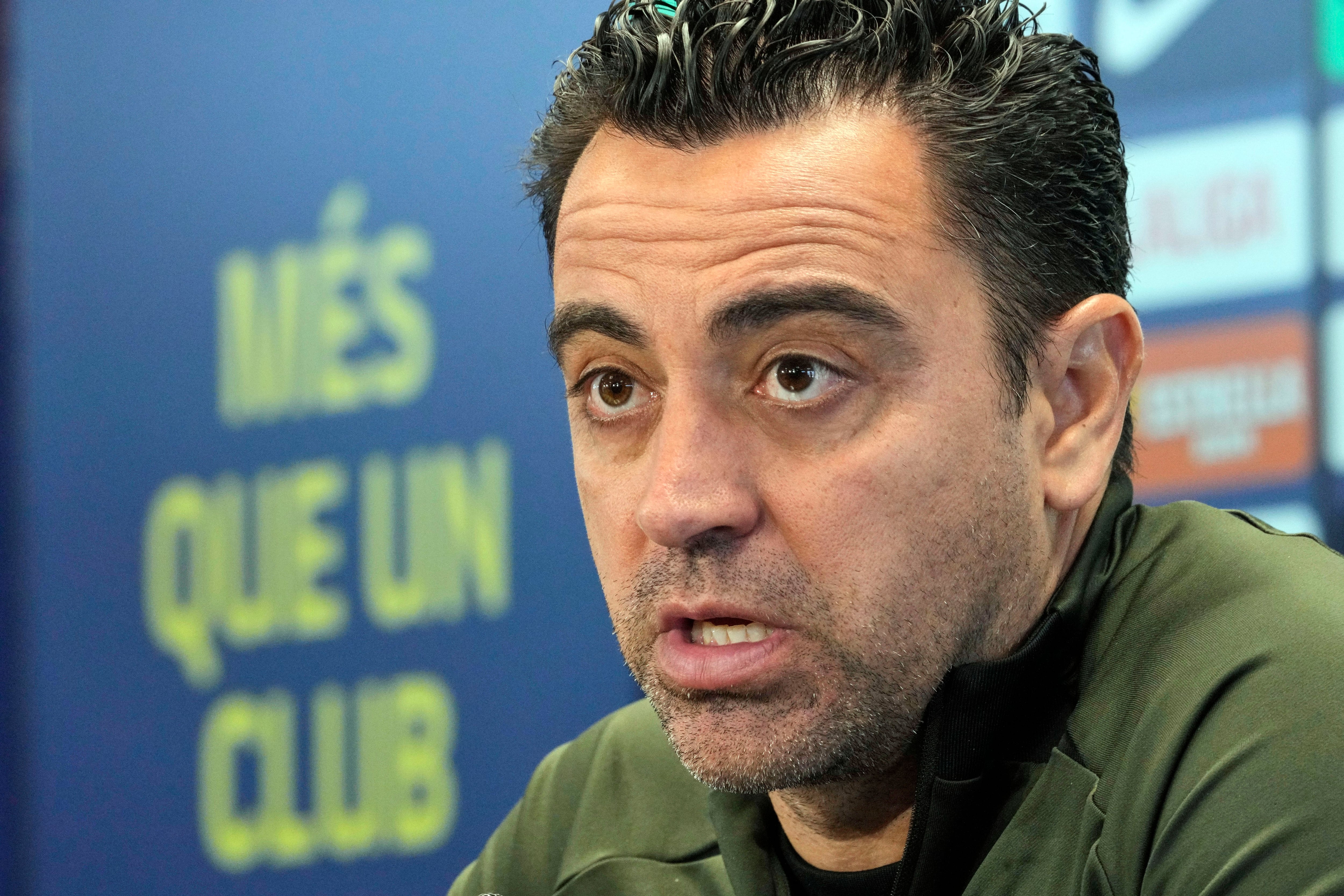 El entrenador del FC Barcelona, Xavi Hernández (EFE/ Alejandro García)
