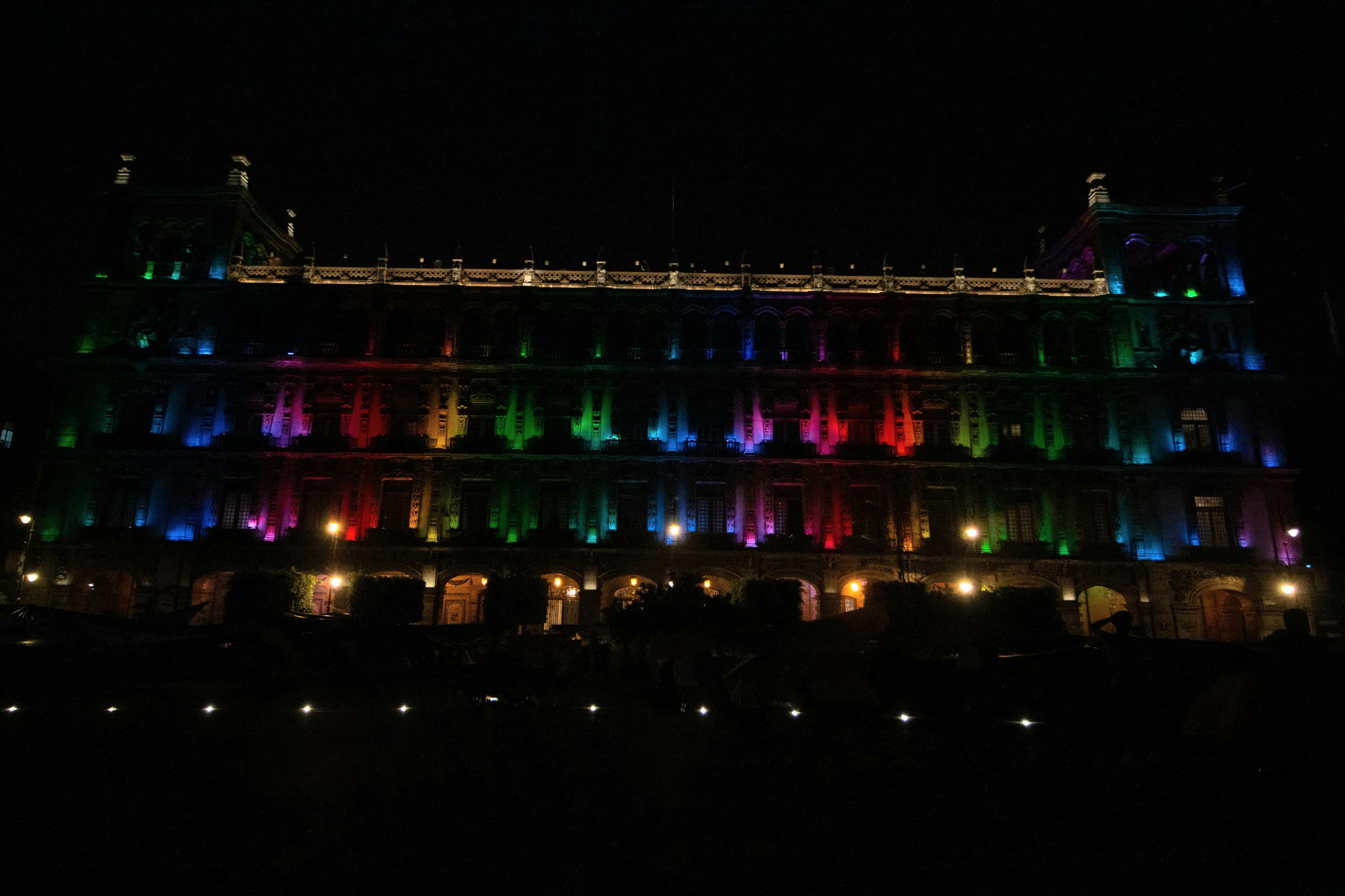 Monumentos día contra la homofobia,Zócalo de la CDMX foto: Gobierno de la CDMX