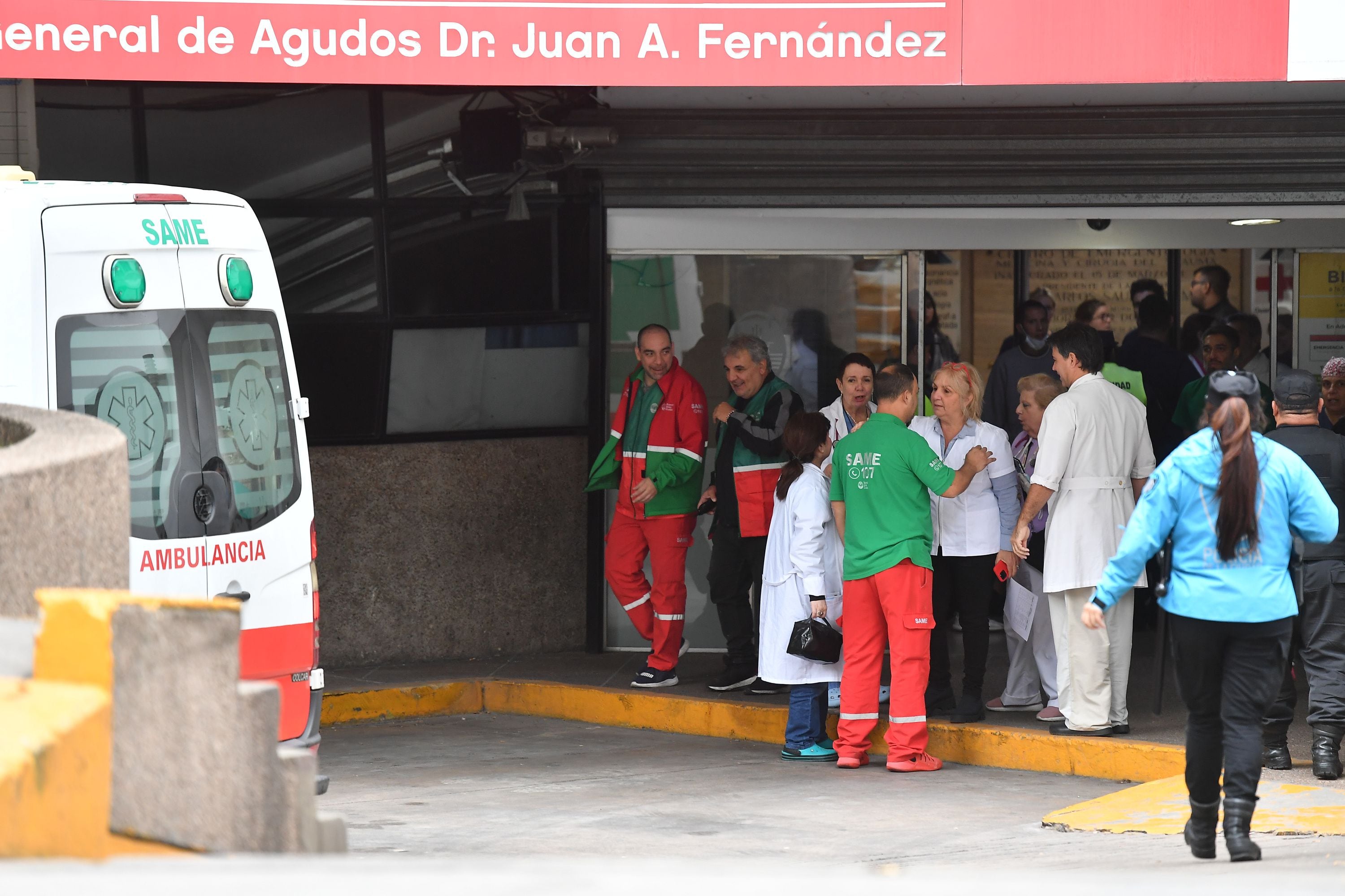 Choque de trenes en Palermo - Hospital Fernández