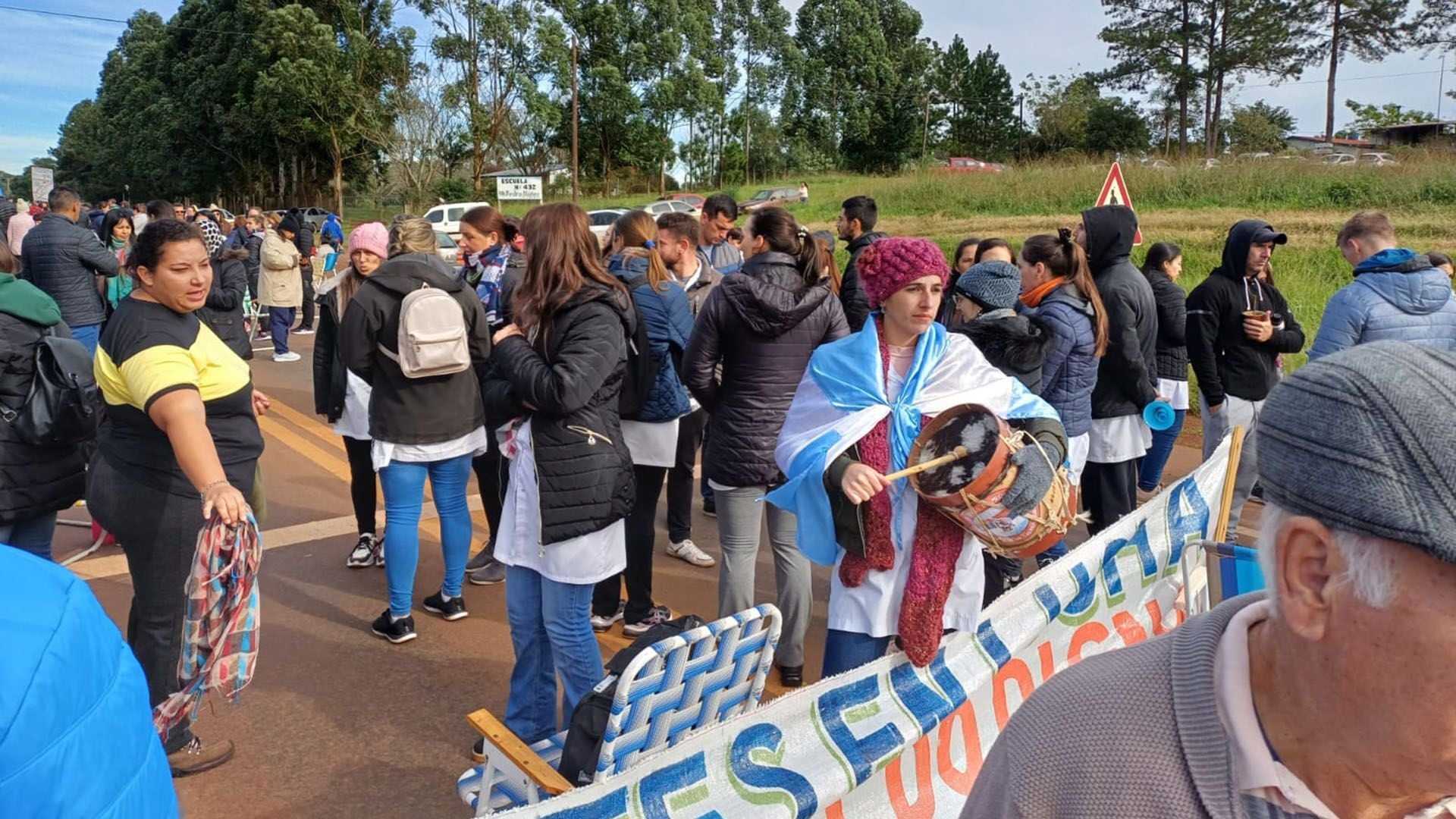 Gendarme de Misiones amenazó a un grupo de docentes portada