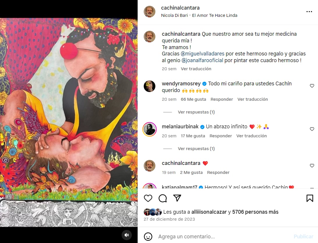 Carlos Alcántara conmueve con emotiva dedicatoria de cumpleaños a su esposa, Jossie Lindley.