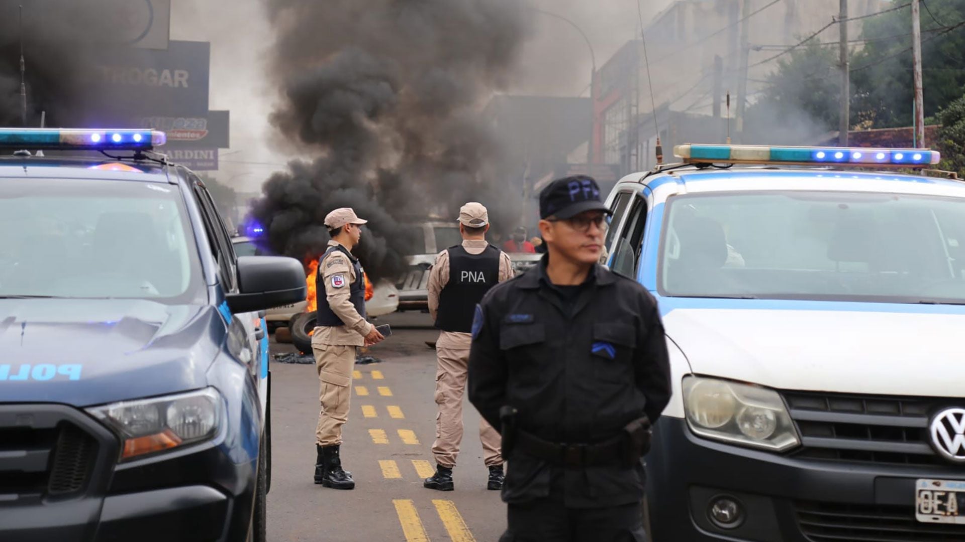 Protesta policial en Misiones