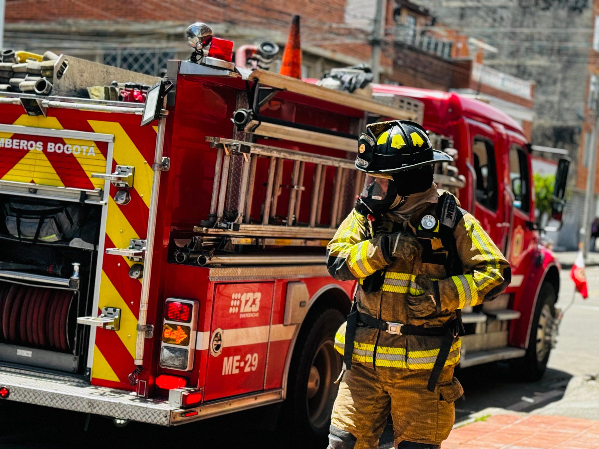 Los organismos de socorro atendieron la emergencia - crédito Bomberos de Bogotá