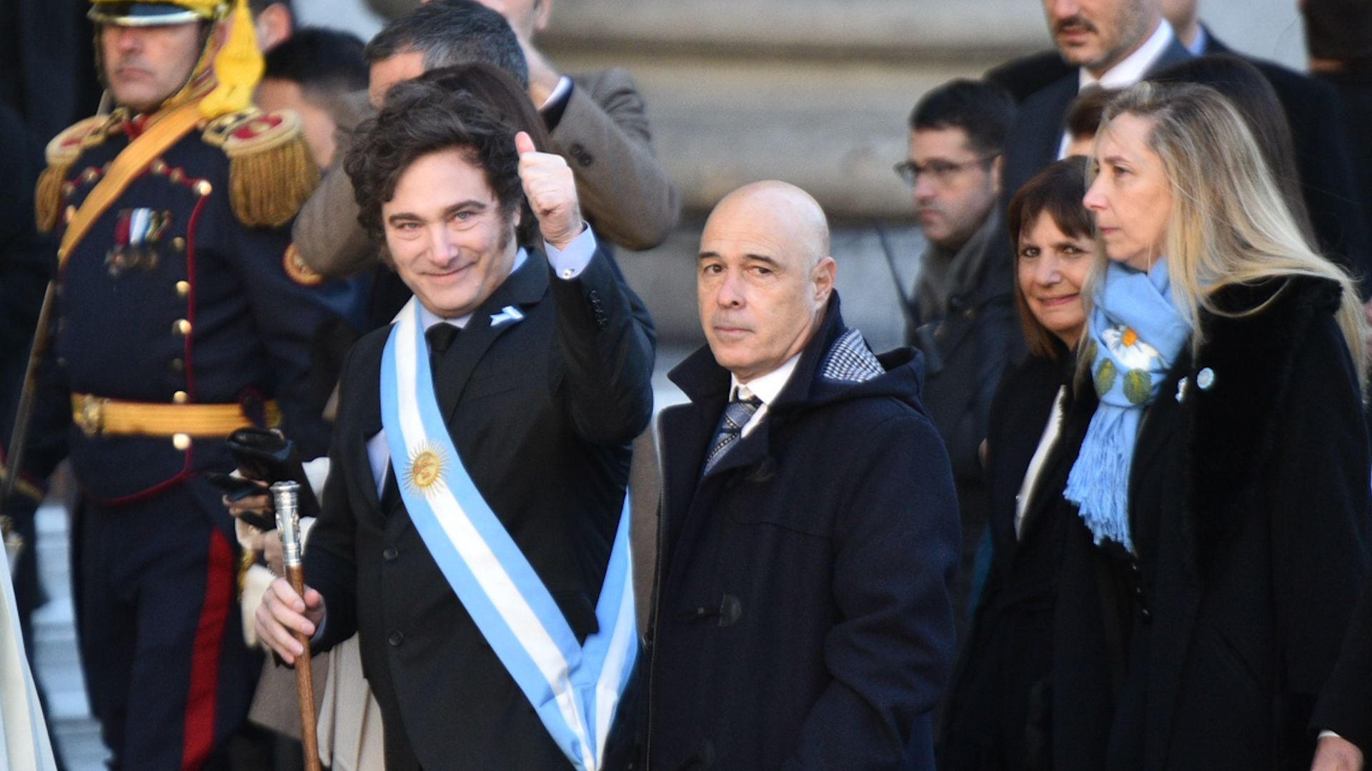 Javier Milei llega a la Casa Rosada - Tedeum 25 de mayo portada