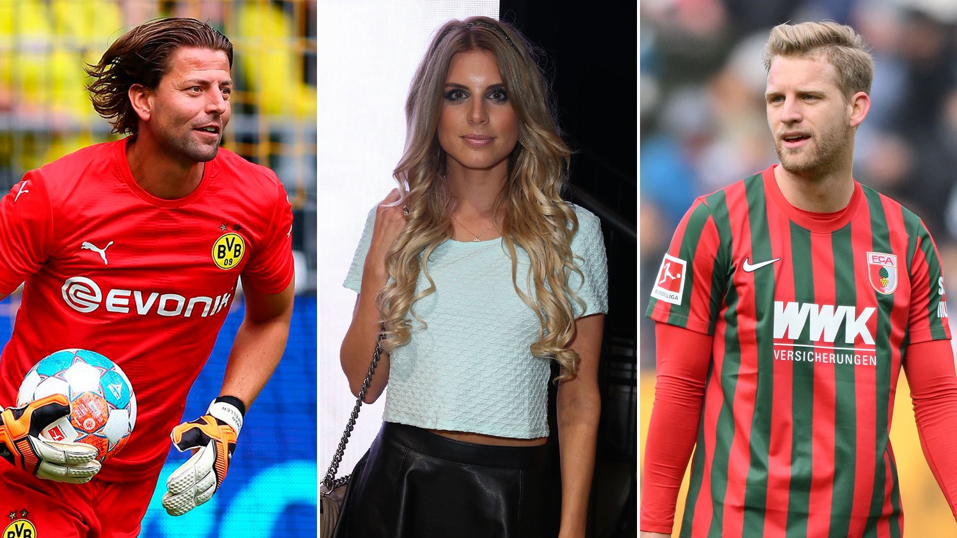 Roman Weidenfeller, Lisa Rossenbach y Arne Maier