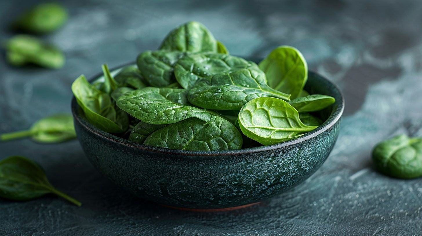 espinacas orgánicas, nutritivas y verdes, vegetales frescos para cocinar o ensaladas. - (Imagen Ilustrativa Infobae)