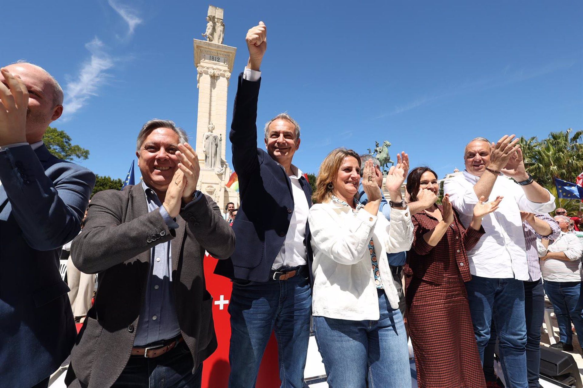 Teresa Ribera, durante el acto del PSOE para las elecciones europeas. (Nacho Frade/Europa Press)
