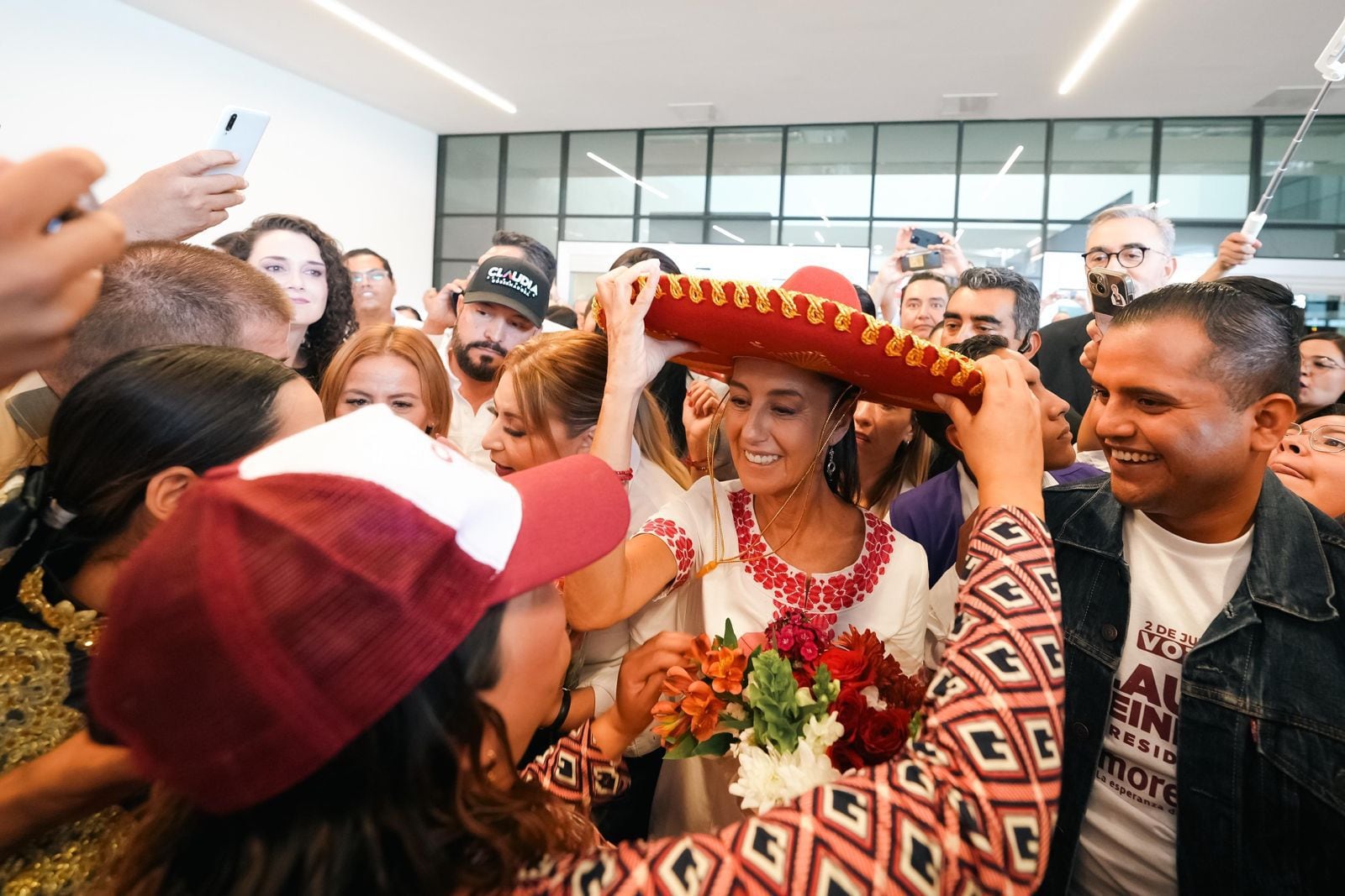 Claudia Sheinbaum, tienen en la mira a los empresarios para ganar la confianza del electorado en Jalisco. (Prensa Claudia Sheinbaum).