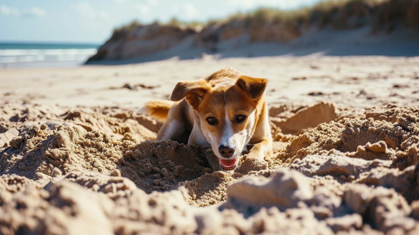 Encantadora escena playera con un perro, donde la diversión, el cuidado y las vacaciones se entrelazan, promoviendo el bienestar de nuestras adoradas mascotas. (Imagen Ilustrativa Infobae)"