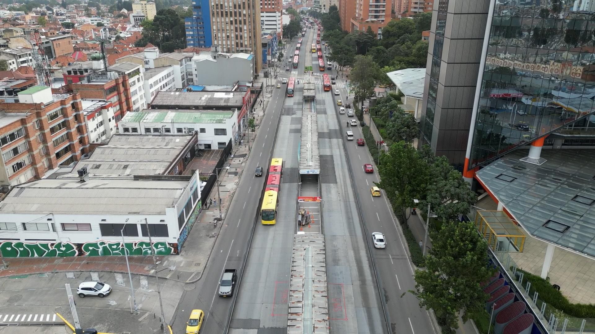 El cierre para vehículos particulares será desde la calle 32 hasta la calle 26 - crédito Secretaría de Movilidad de Bogotá