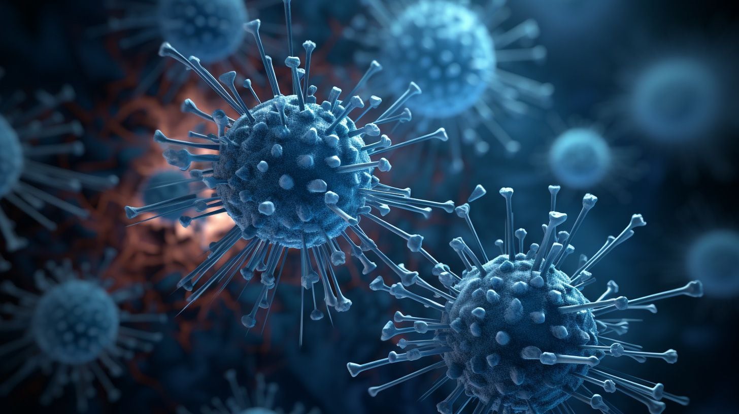 Imagen híper detallada de células de coronavirus, covid-19, pandemia, virus, enfermedad, sars, salud, medicina, cuidado, vías respiratorias, neumonología, pulmones (Imagen Ilustrativa Infobae)