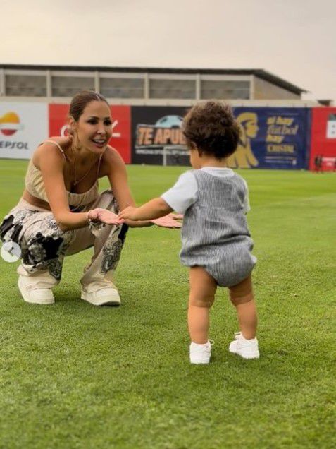 Paolo Guerrero espera que su hijo Paolo André le siga los pasos en el fútbol.