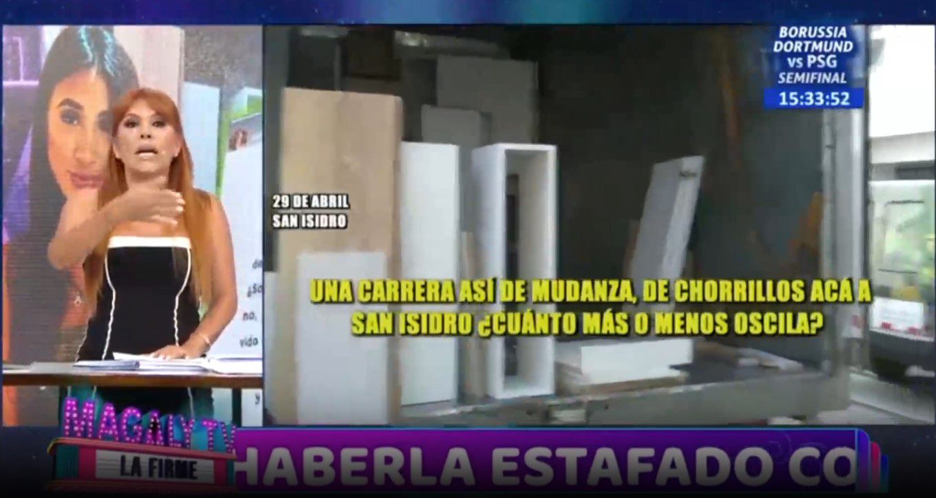 Samahara Lobatón deja vacía la casa de Bryan Torres al mudarse a San Isidro. (Captura: Magaly TV La Firme)