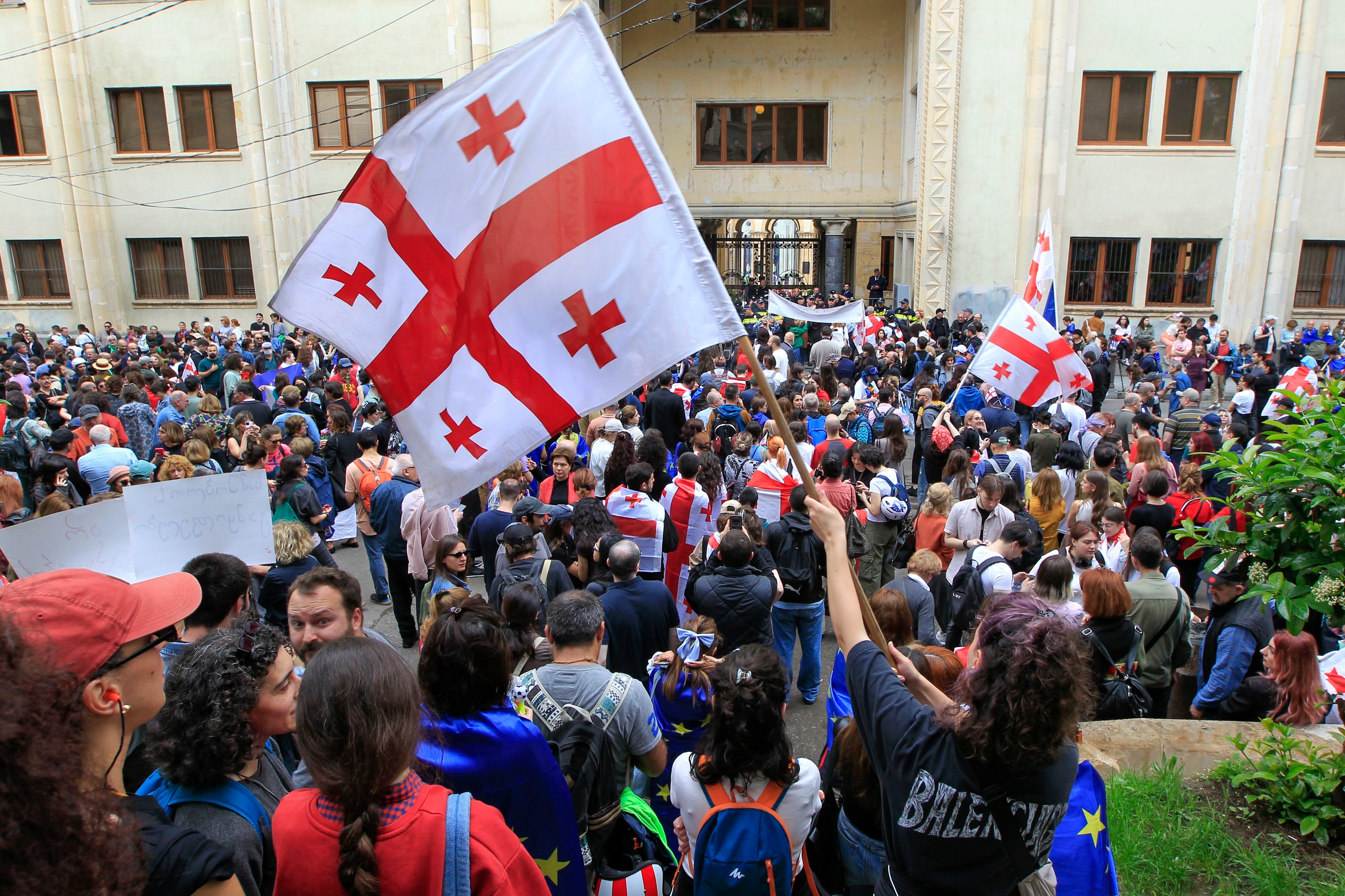 Georgian parliament overrides presidential veto of the divisive foreign influence bill