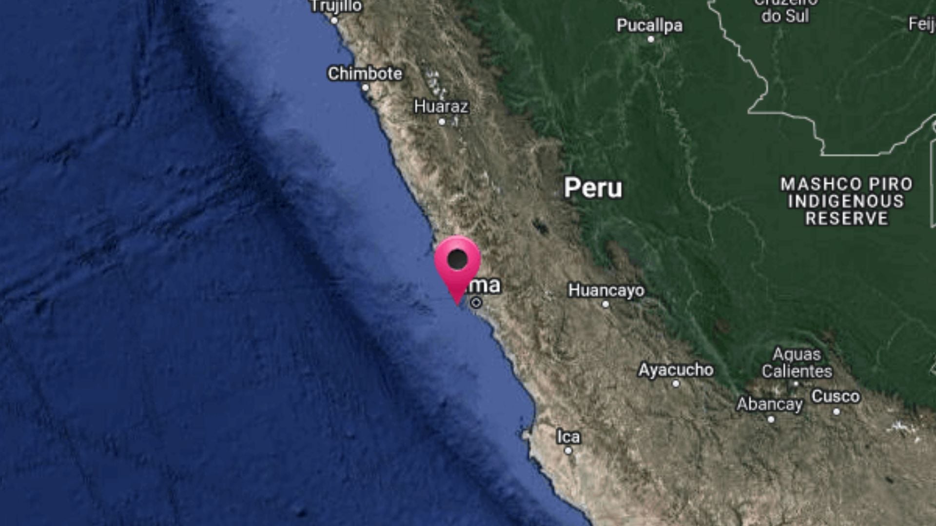 temblor en el callao, Perú