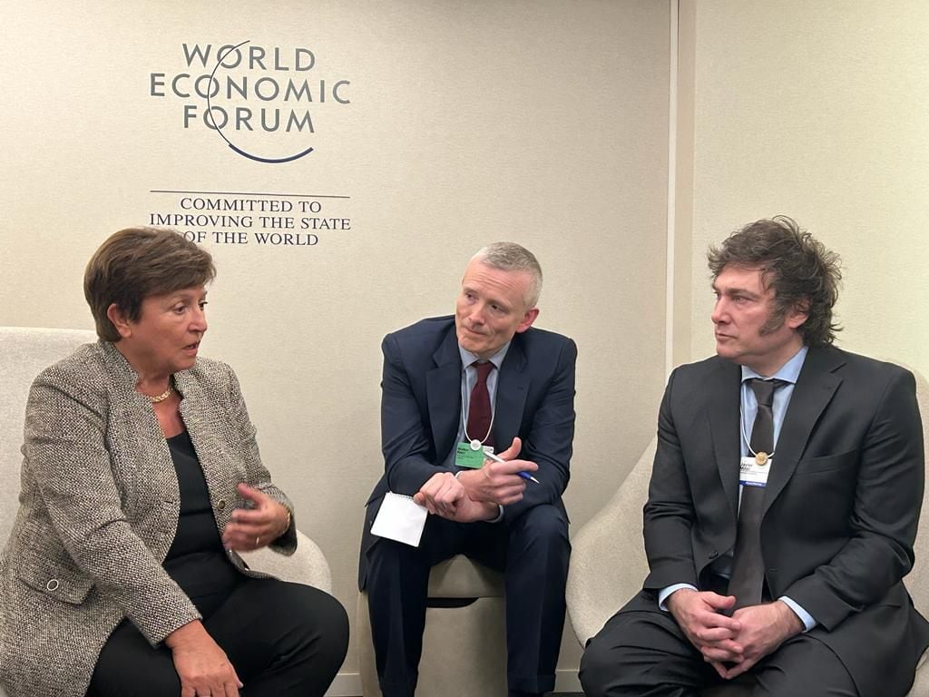 milei georgieva Foro de Davos