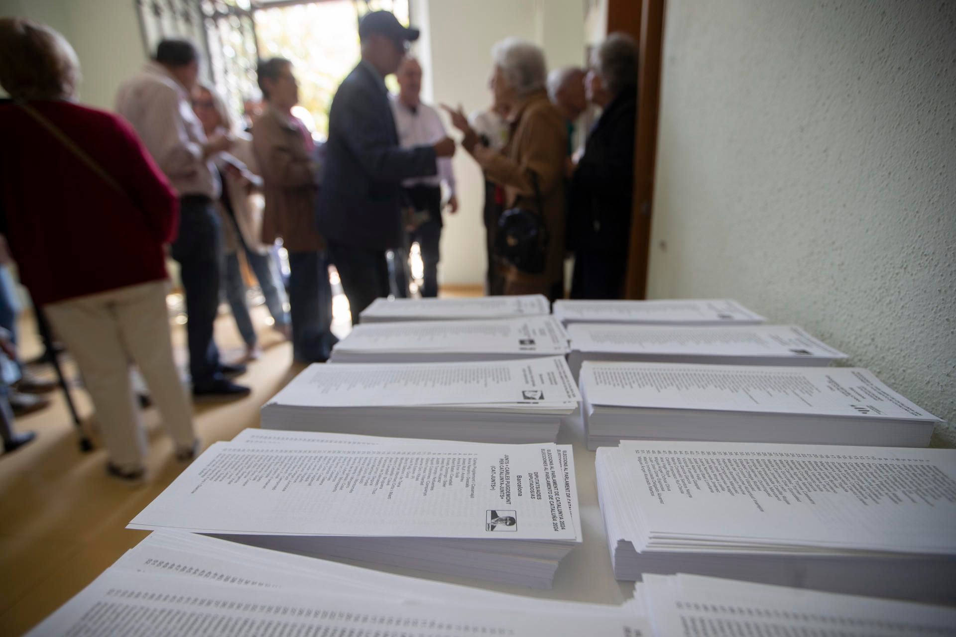 Jornada electoral en Cataluña. (Marta Pérez/EFE)