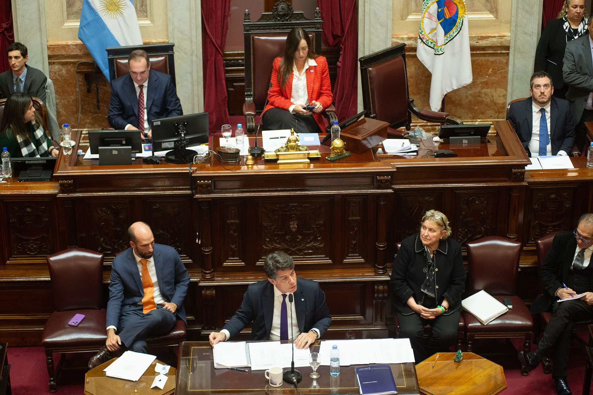 Nicolás Posse expone en el senado