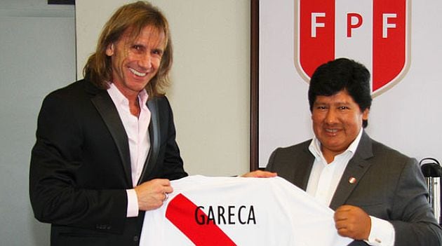 Ricardo Gareca, en su presentación con Perú. - Crédito: Federación Peruana de Fútbol