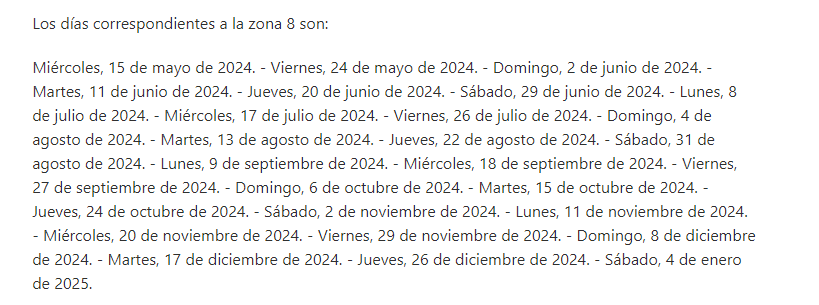 Fechas del corte del suministro de agua potable en la zona 8 - crédito Infobae