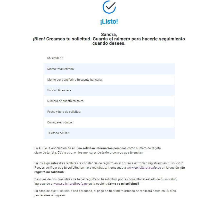 Paso a paso para ingresar tu solicitud de retiro de los fondos de tu AFP