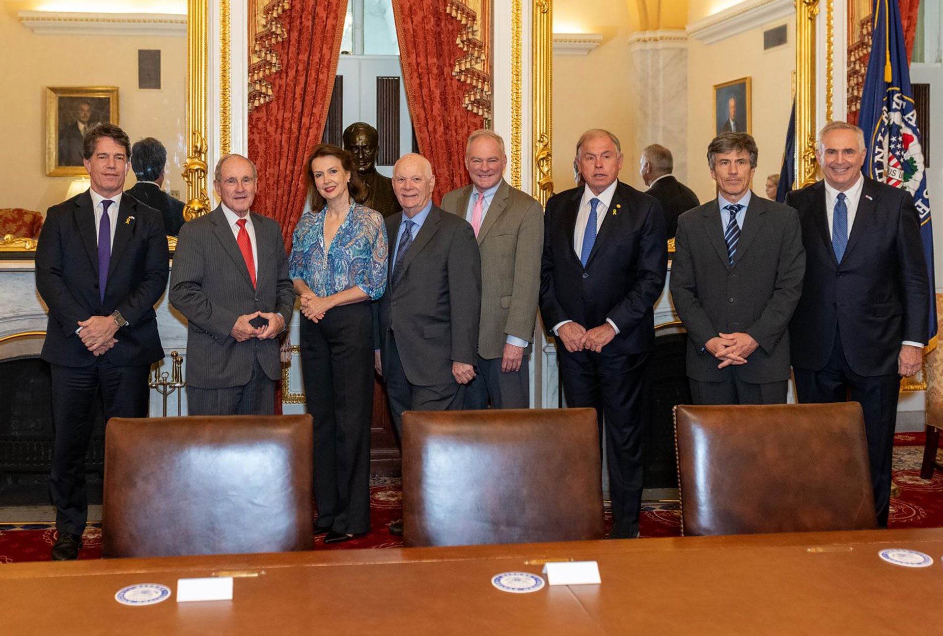 Nicolas Posse y Diana Mondino en Washington con senadores de Estados Unidos