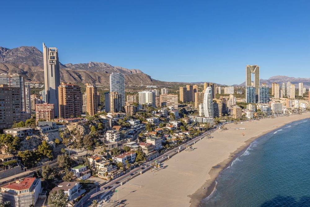 Benidorm, en Alicante (Shutterstock).