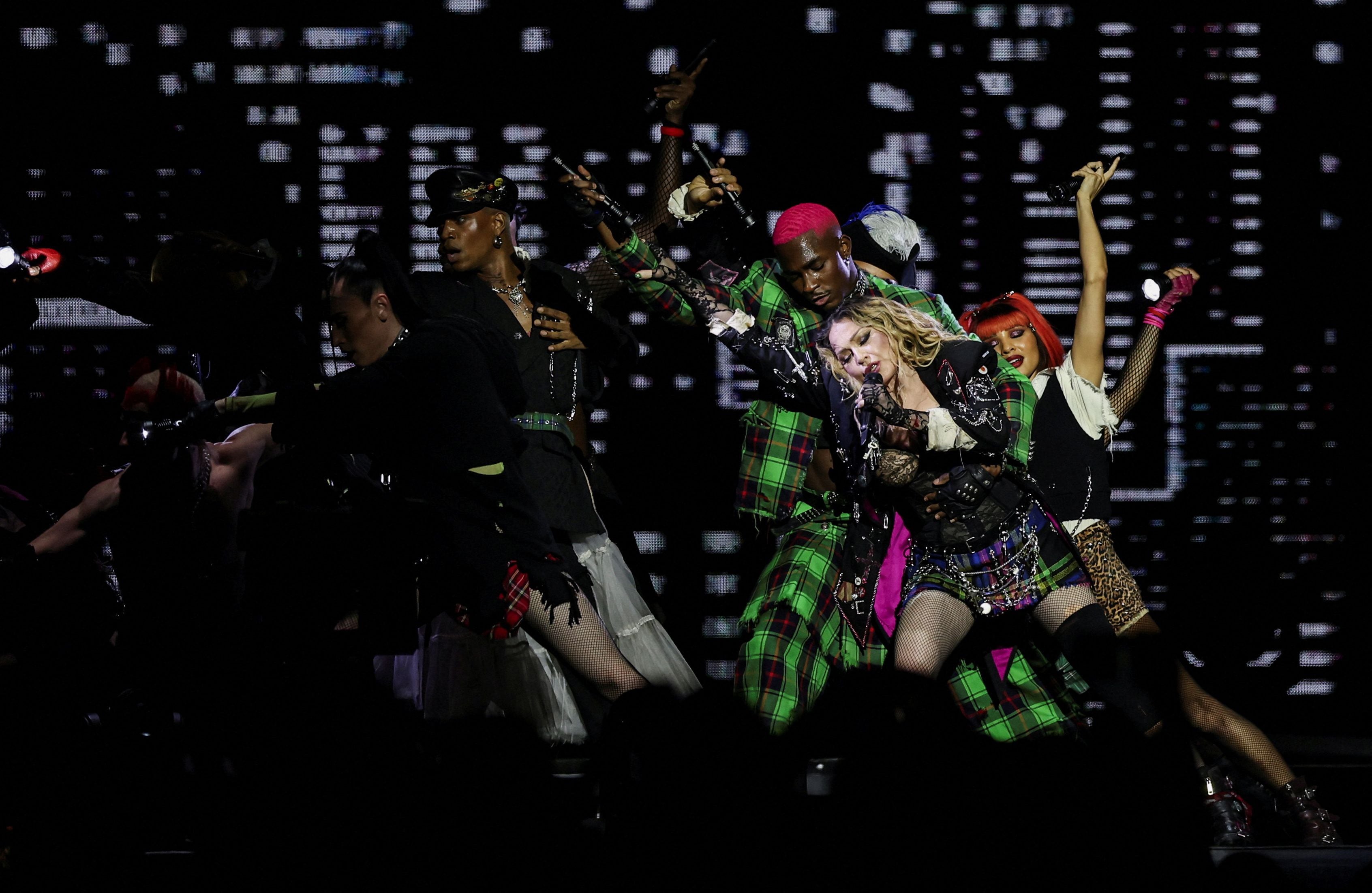 Madonna brilló con su performance en el escenario (REUTERS/Pilar Olivares)