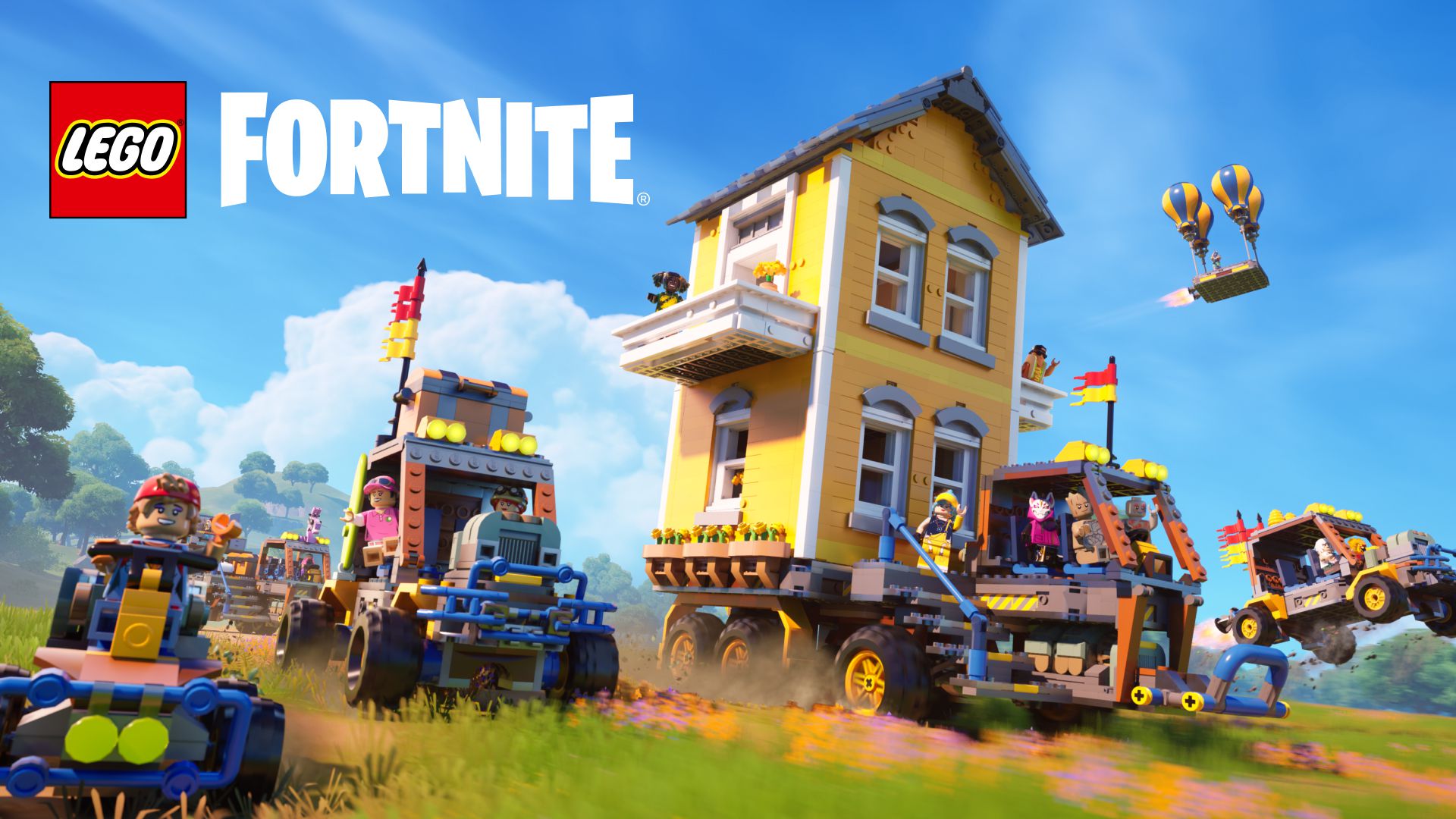 LEGO Fortnite se actualiza con la llegada de 'Caos mecánico' que incorpora la opción para crear vehículos. (Epic Games)