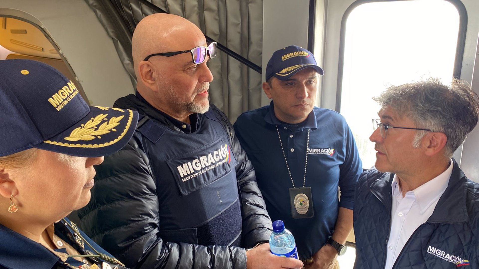 El exjefe paramilitar Salvatore Mancuso a su llegada a Colombia - crédito Migración Colombia