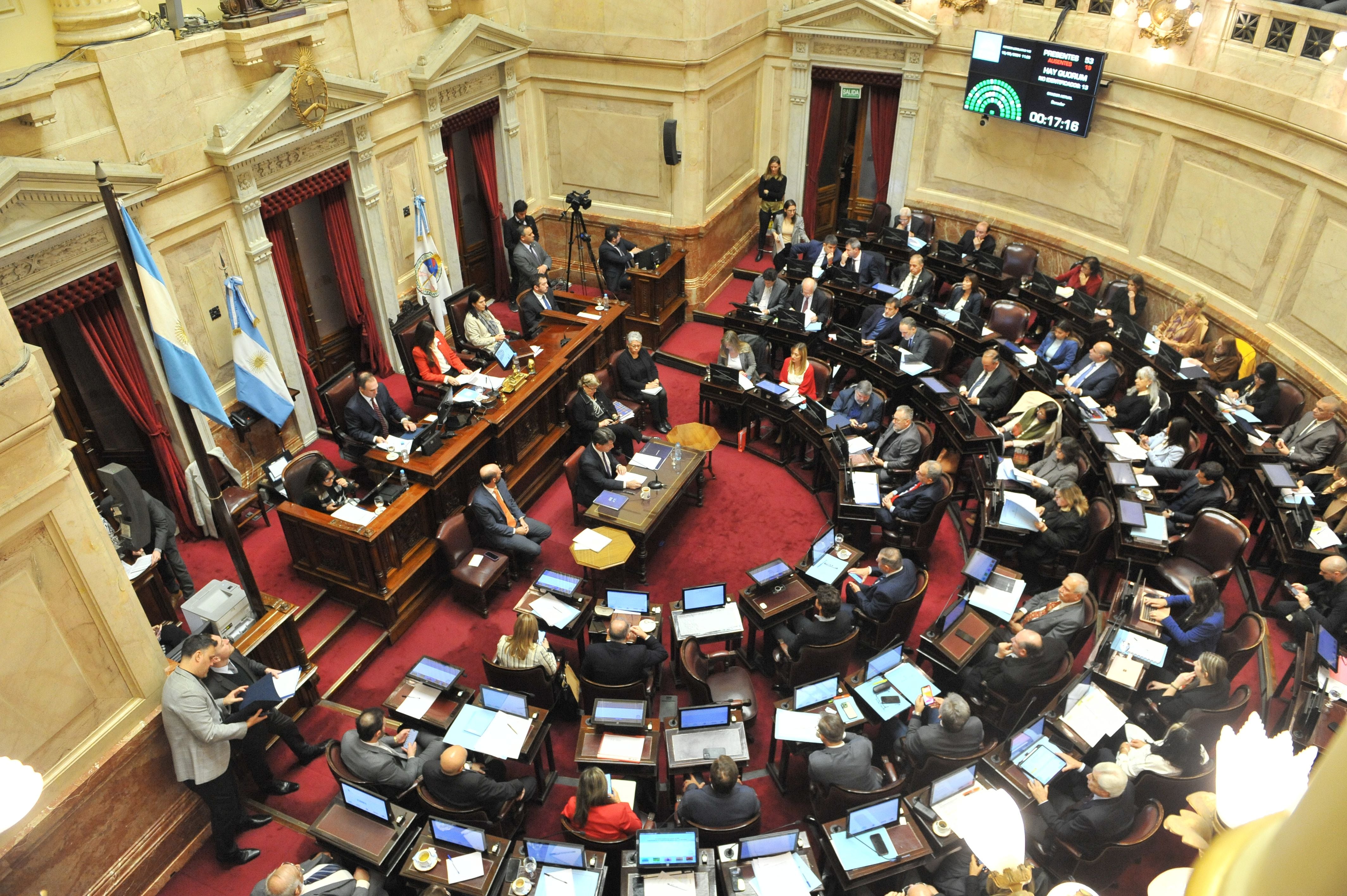 Nicolás Posse expone en el senado