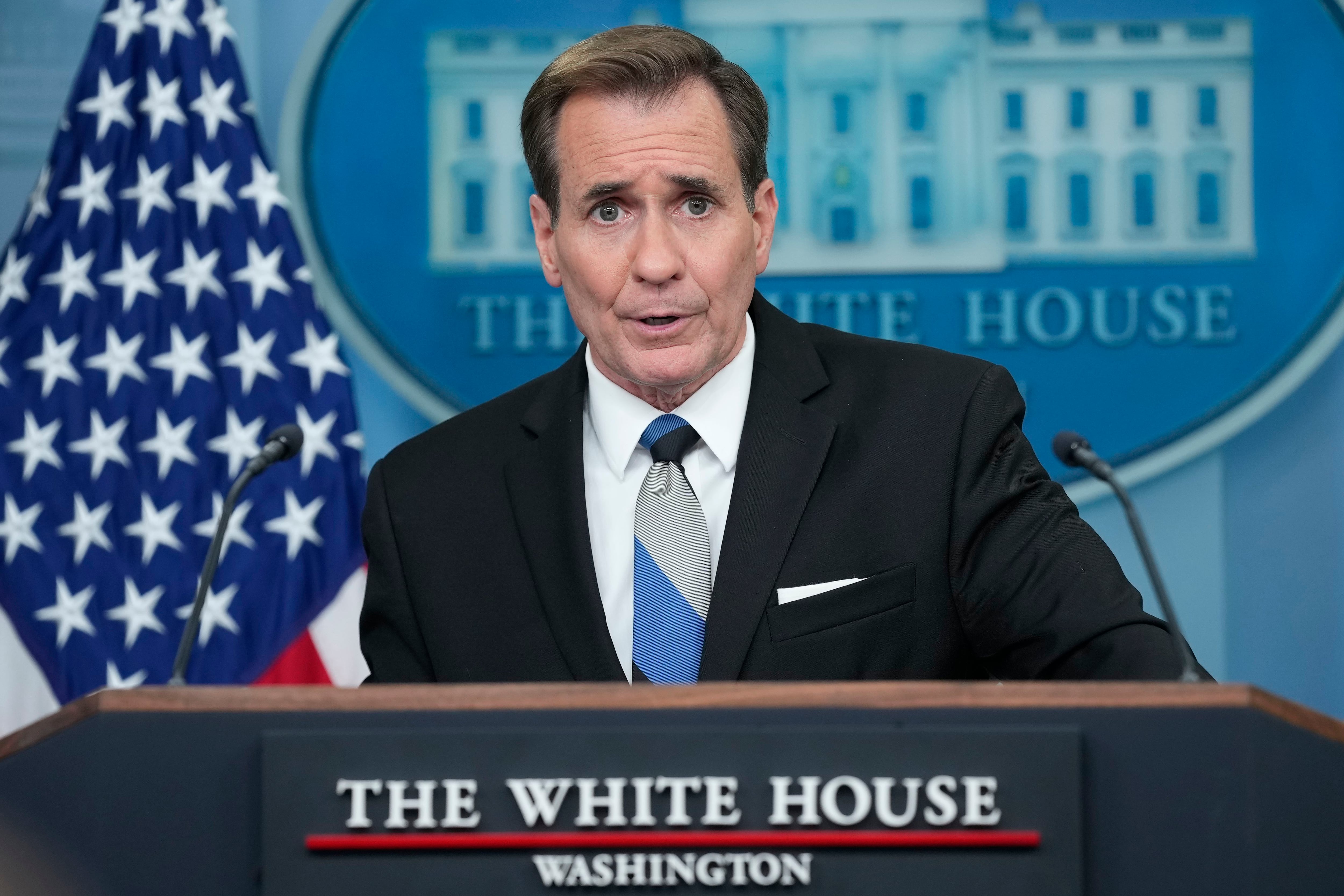 John Kirby, vocero de Consejo de Seguridad Nacional de EEUU. (AP Foto/Susan Walsh)