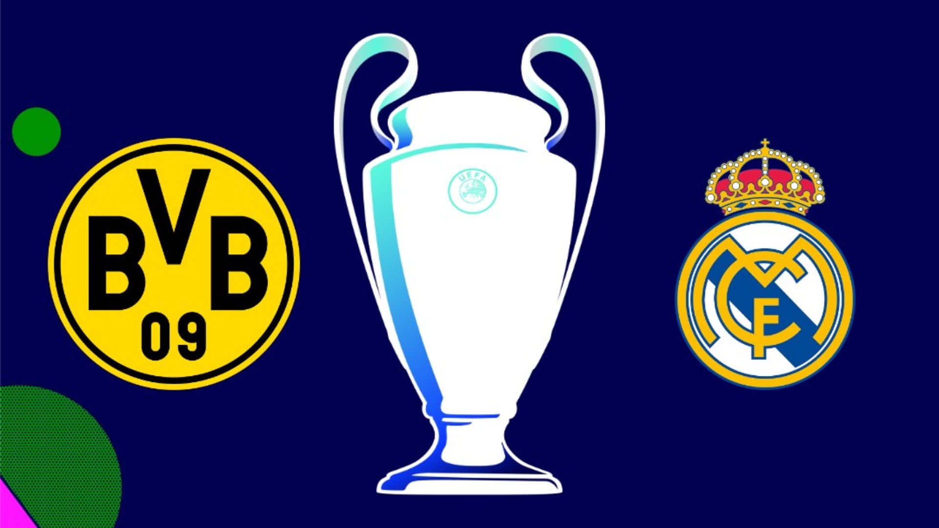 El Borussia Dortmund y el Real Madrid disputarán la final de la Champions League 23/24 en Wembley - crédito UEFA