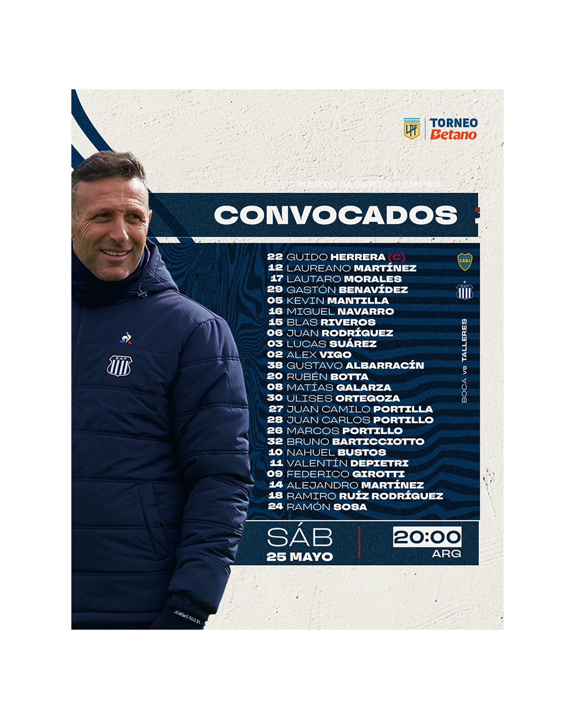 Convocados Talleres