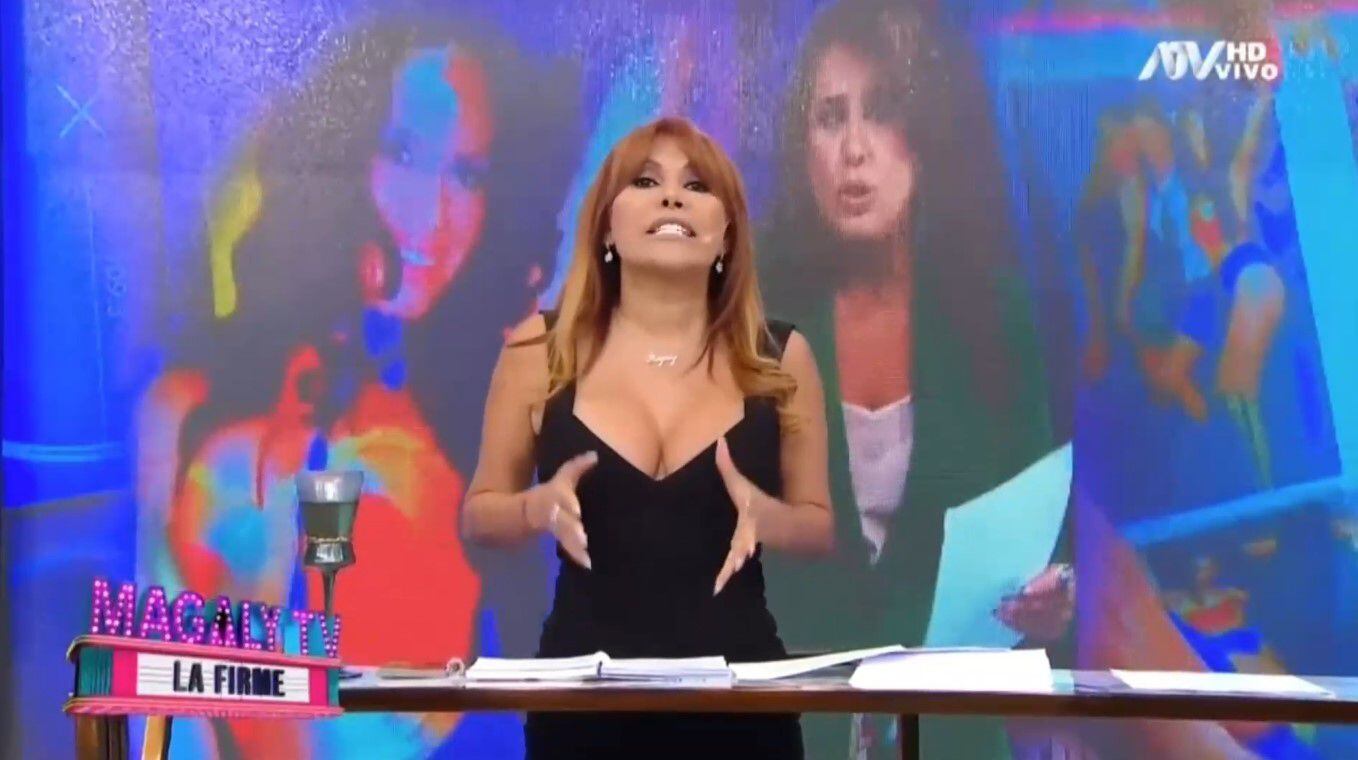 Magaly Medina le responde de manera contundente a Pamela Vértiz. (Captura: Magaly TV La Firme)