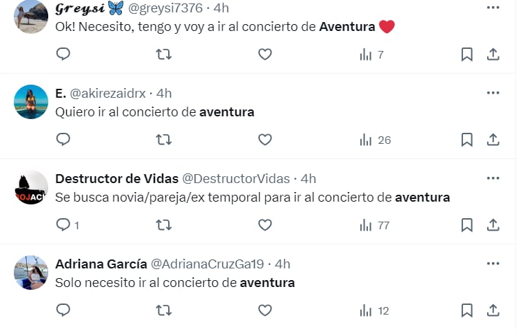 Reacción de fans ante concierto de Aventura en Lima.