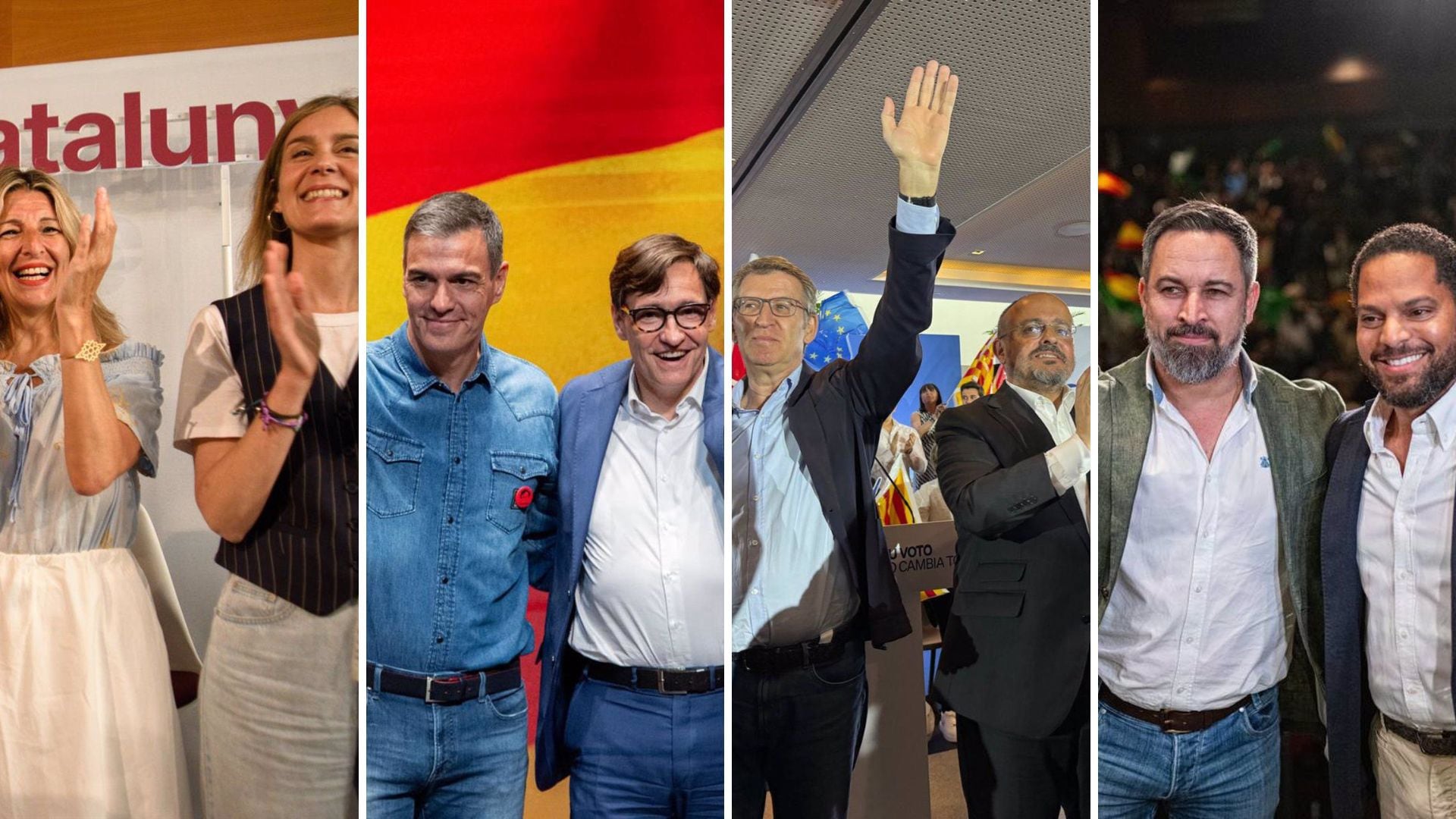 Candidatos políticos en las elecciones de Cataluña (EFE Fotos)