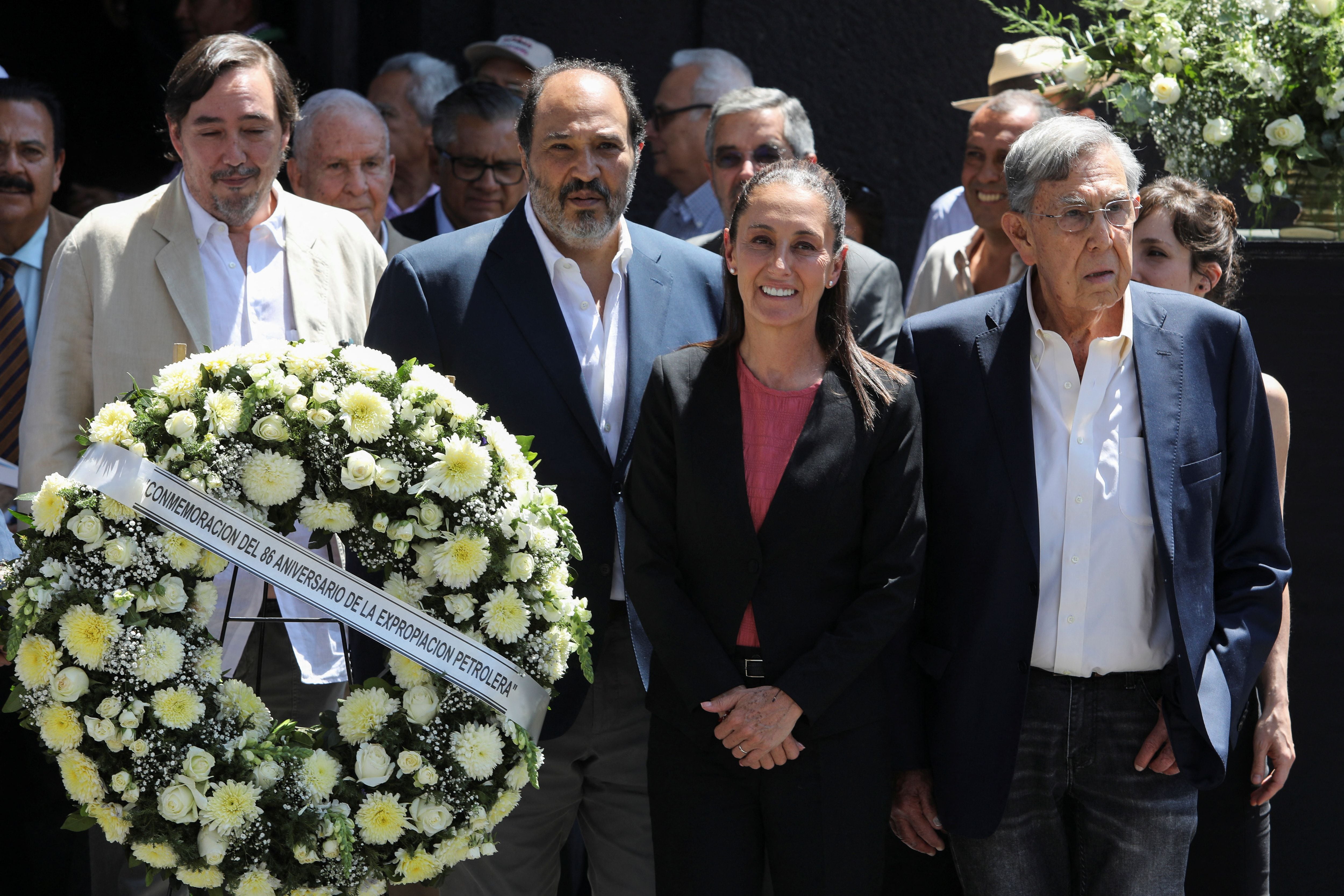 Claudia Sheinbaum se reunió con Cuauhtémoc Cárdenas (REUTERS/Paola Garcia)