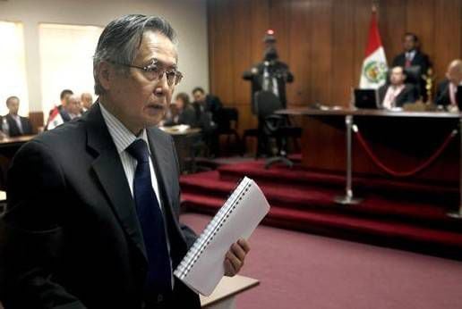 Alberto Fujimori es uno de los sentenciados por el caso Barrios Altos y La Cantuta, cuya sentencia ha sido tipificada como un delito de Lesa Humanidad. Difusión.