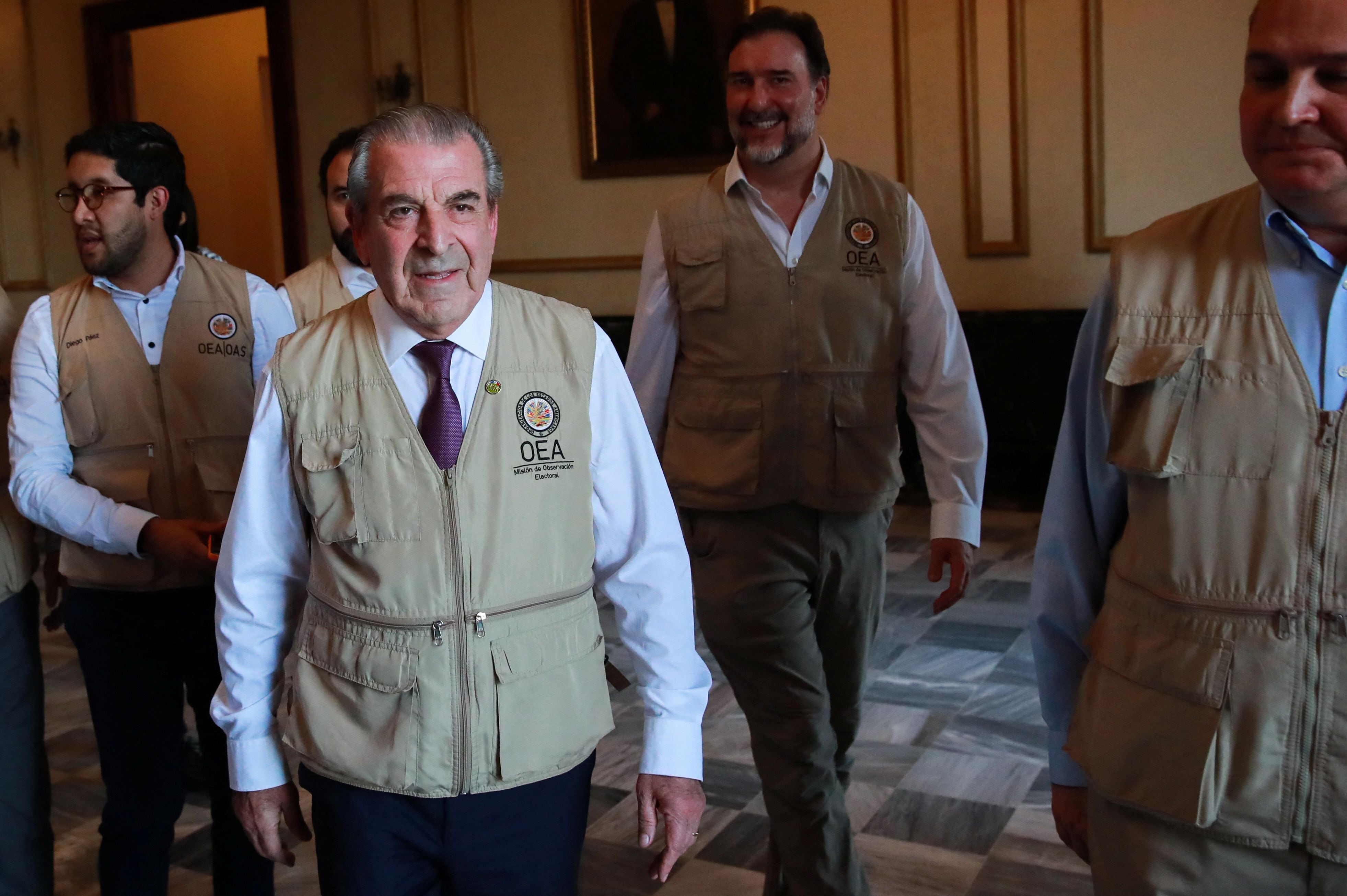 Eduardo Frei, ex presidente de Chile y jefe de una misión de observación electoral de la Organización de Estados Americanos (OEA), en el Palacio Nacional en Santo Domingo, República Dominicana, 16 de mayo de 2024. REUTERS/Henry Romero