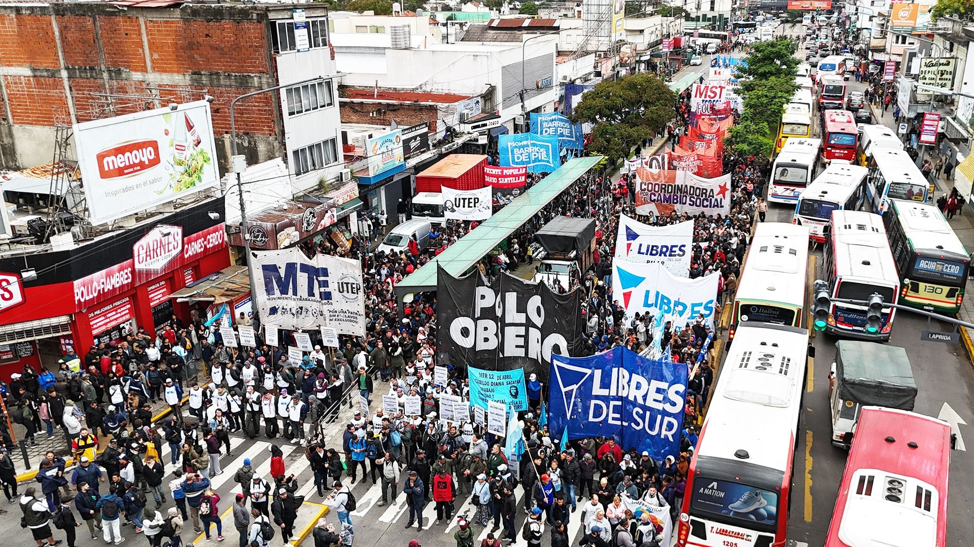 Marcha piquetera a la quinta de Olivos - 07/05/2024